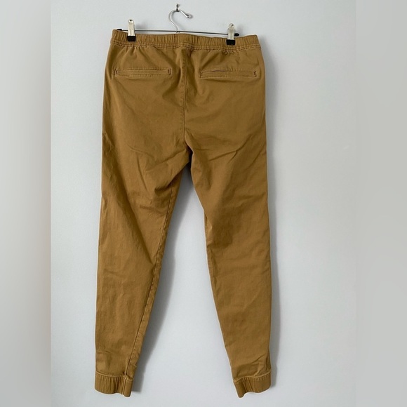 Hollister Pants Mens Size Medium Tall Jogger Advanced Stretch Beige Tan Khaki - Picture 2 of 11